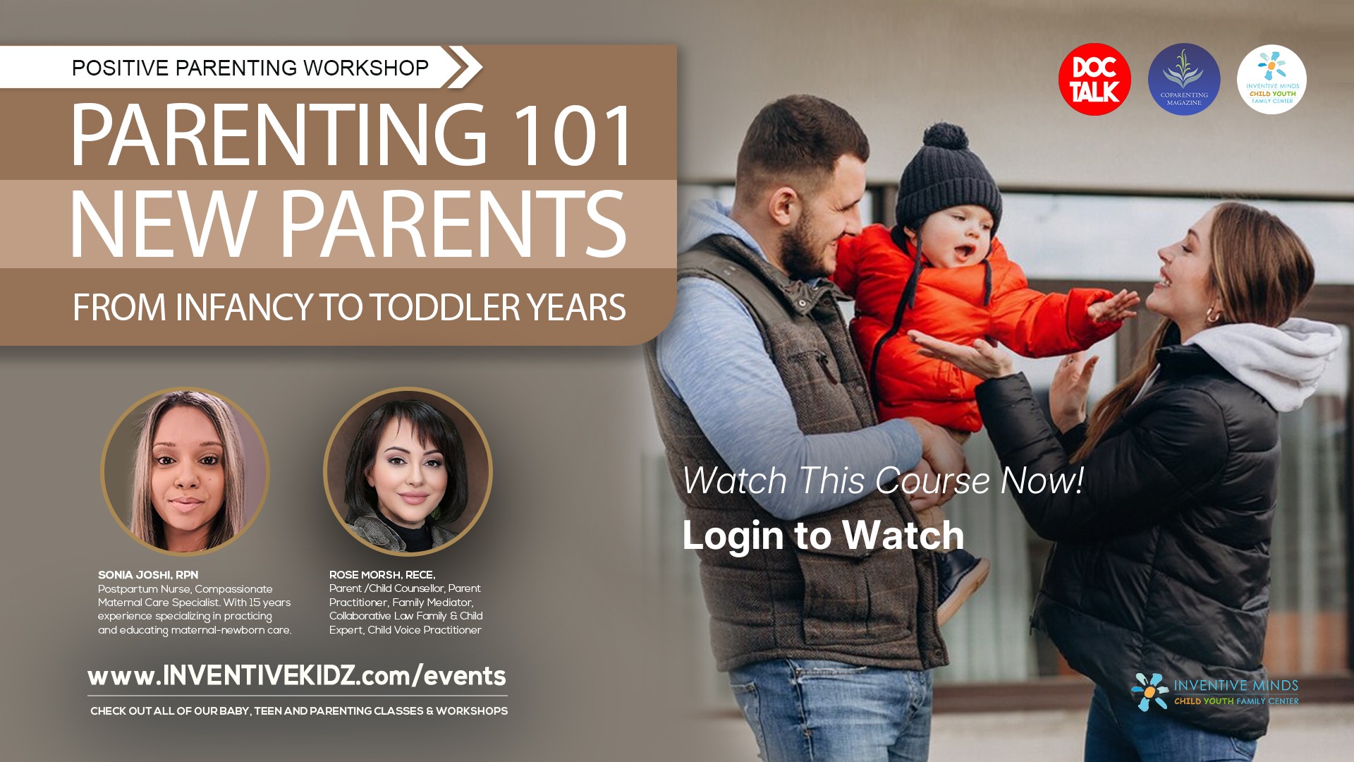Parenting 101 : New Parents from Infancy to Toddler Years Watermarked Image